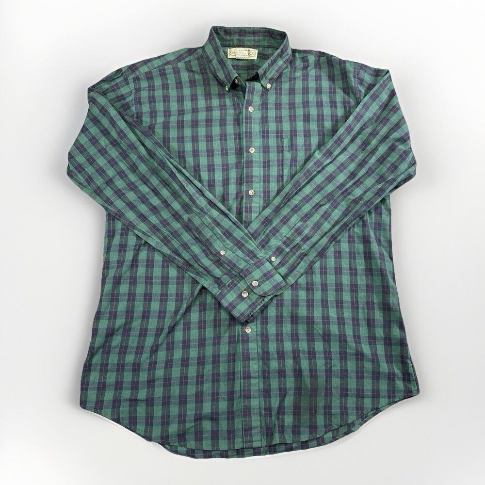 VTG Gap Clothing Co. Plaid Shirt Size L 90s Button-Down Taiwan R.O.C. Rare Tag